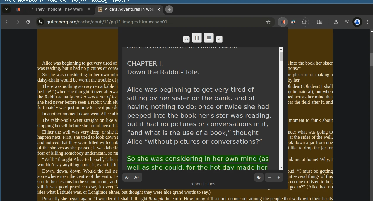 chrome with read aloud